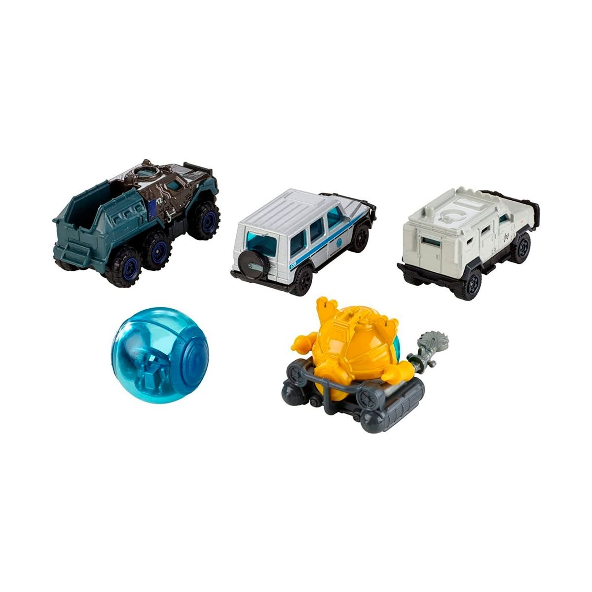 Jurassic World Matchbox Pack De 5 Autos