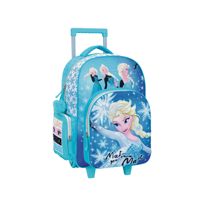 Mochila Frozen Evolution 18" con Carro – Elsa y Anna | Escolar con Ruedas