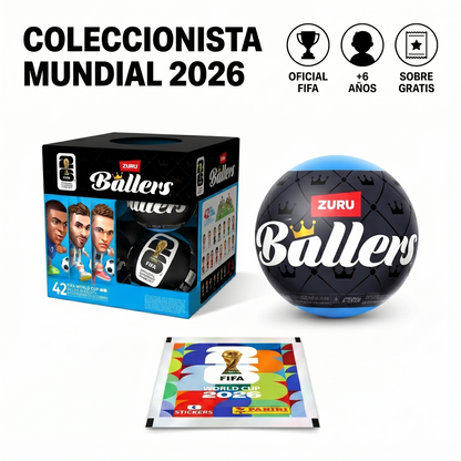 Coleccionista Mundial 2026 - Cápsula Sorpresa Ballers + 1 Fixture y Paquete Figuritas Gratis