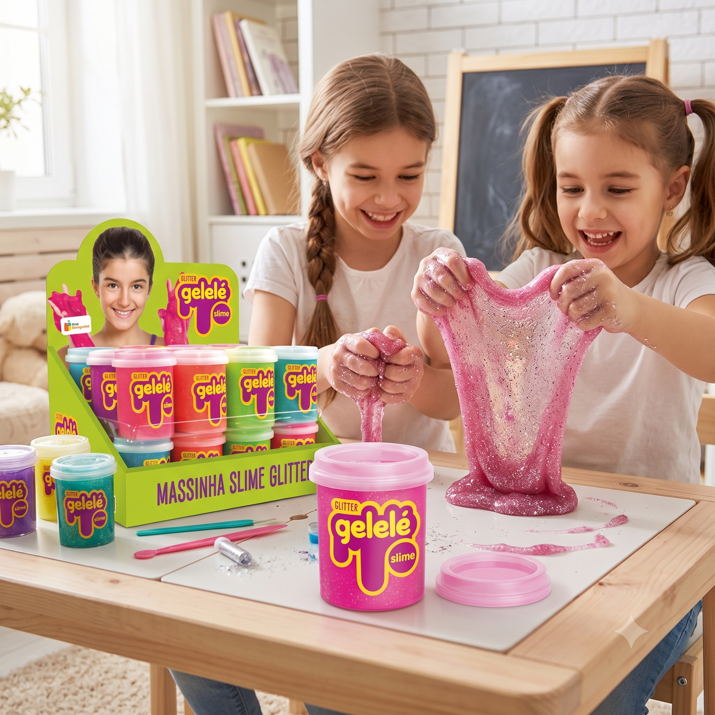 Slime Gelelé Con Brillo- Envase de 152g