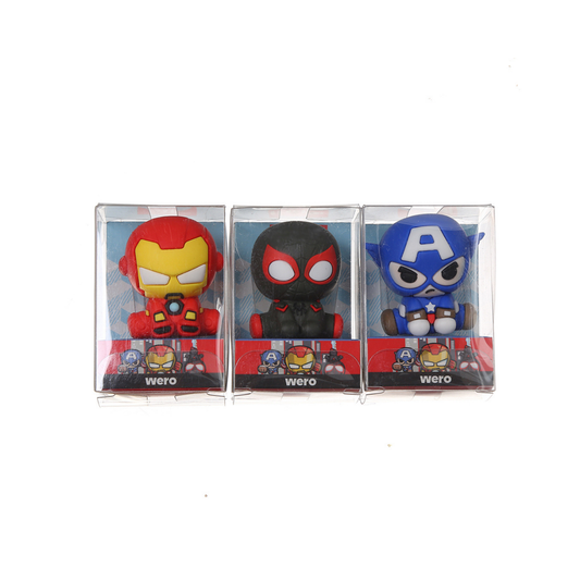 Goma de Borrar 3D Marvel Surtida