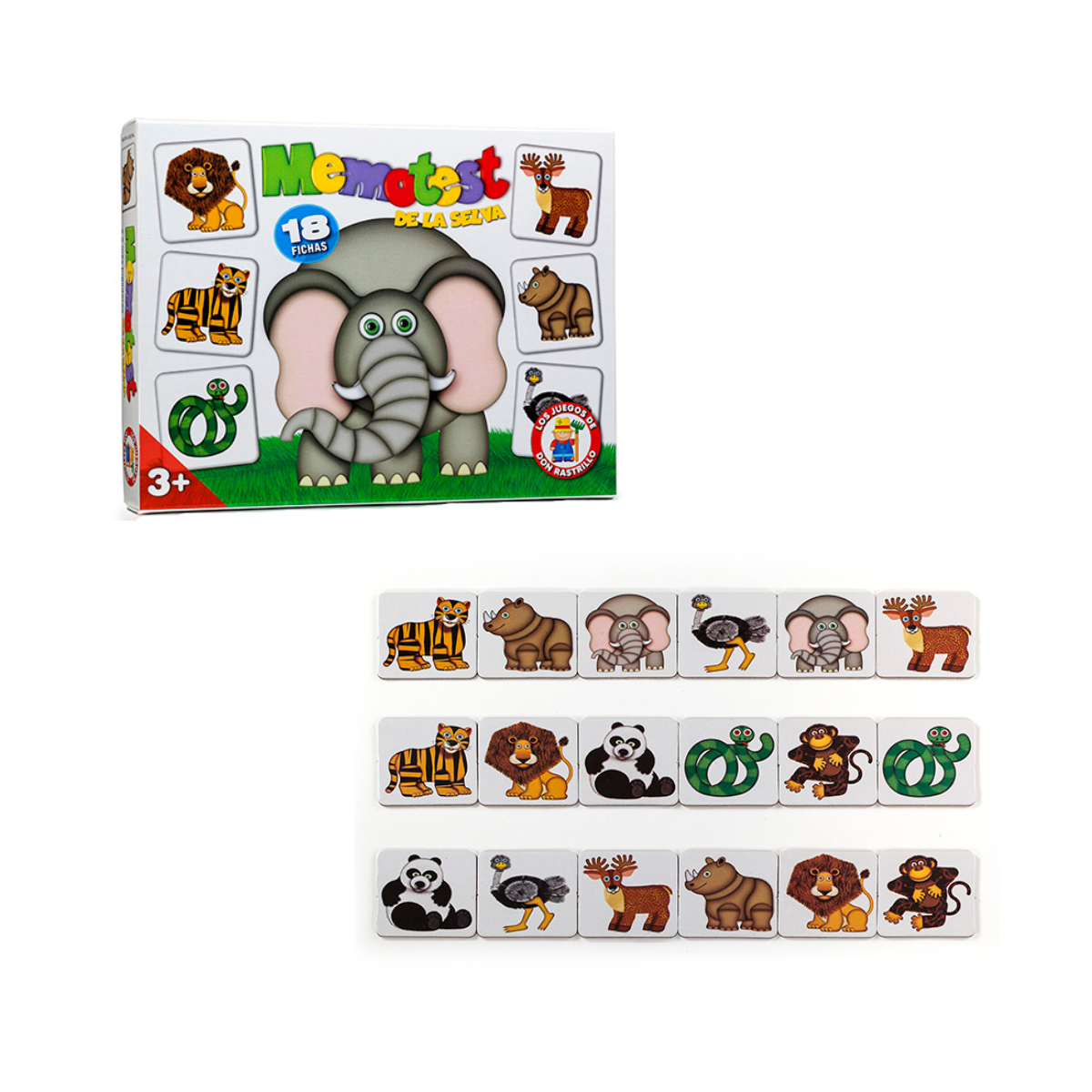 Juego de Mesa Memotest De La Selva Ruibal