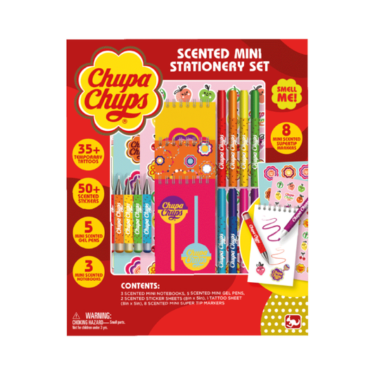 Chupa Chups Mini Set De Papelería Y Tatuajes Perfumados