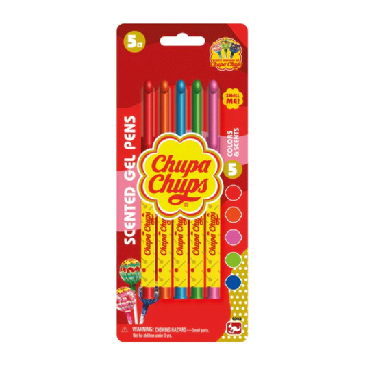 Chupa Chups Lapiceras De Gel Perfumadas Pack X5