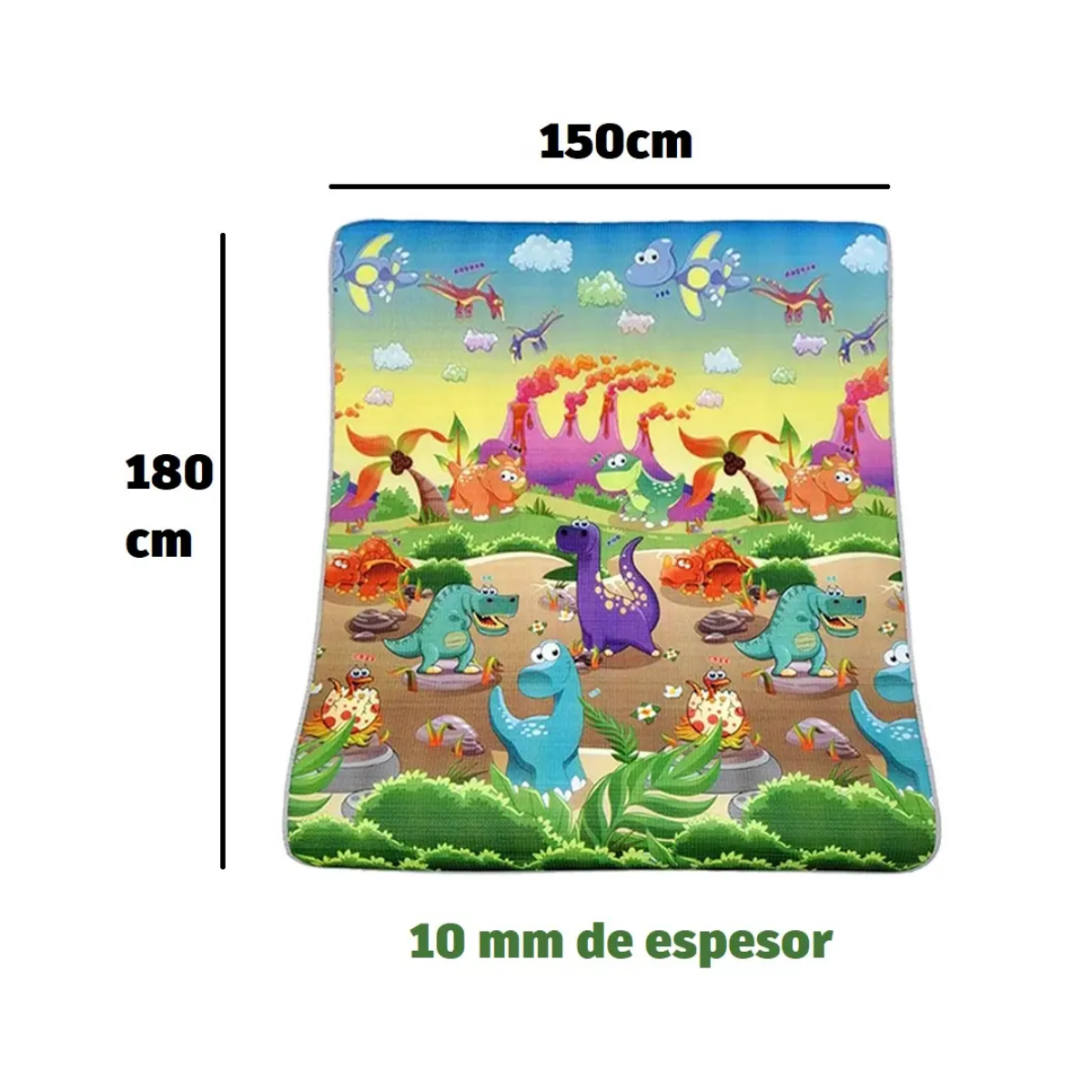 Manta Infantil Anti-Golpes Reversible en Rollo