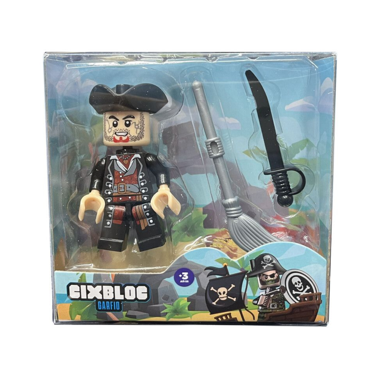 Muñeco Cixbloc Set Pirata Con Accesorios