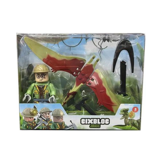 Muñeco Cixbloc Set Jurasic Aventura