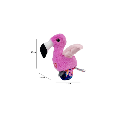 Peluche Pulsera Happy Yappers Flamingo