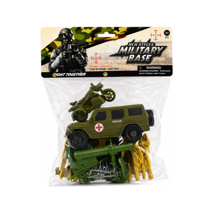 Set de Juego Militar con 27 Piezas 2 Modelos