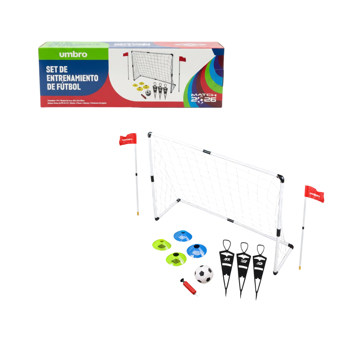Set de Entrenamiento de Fútbol Trainer - Arco y Accesorios