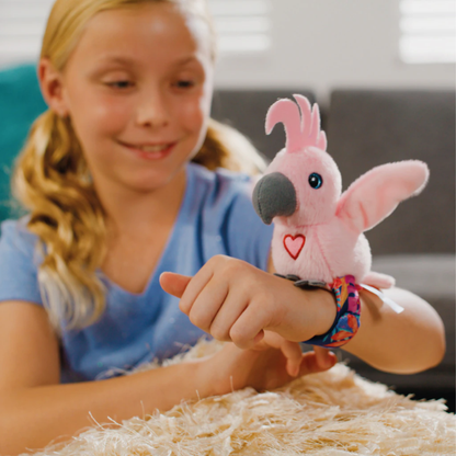 Peluche Pulsera Cacatúa Happy Yappers Mascota Interactiva Con Usb