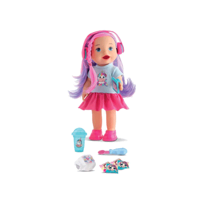 Muñeca Con Auriculares Y Micrófono Divertoys