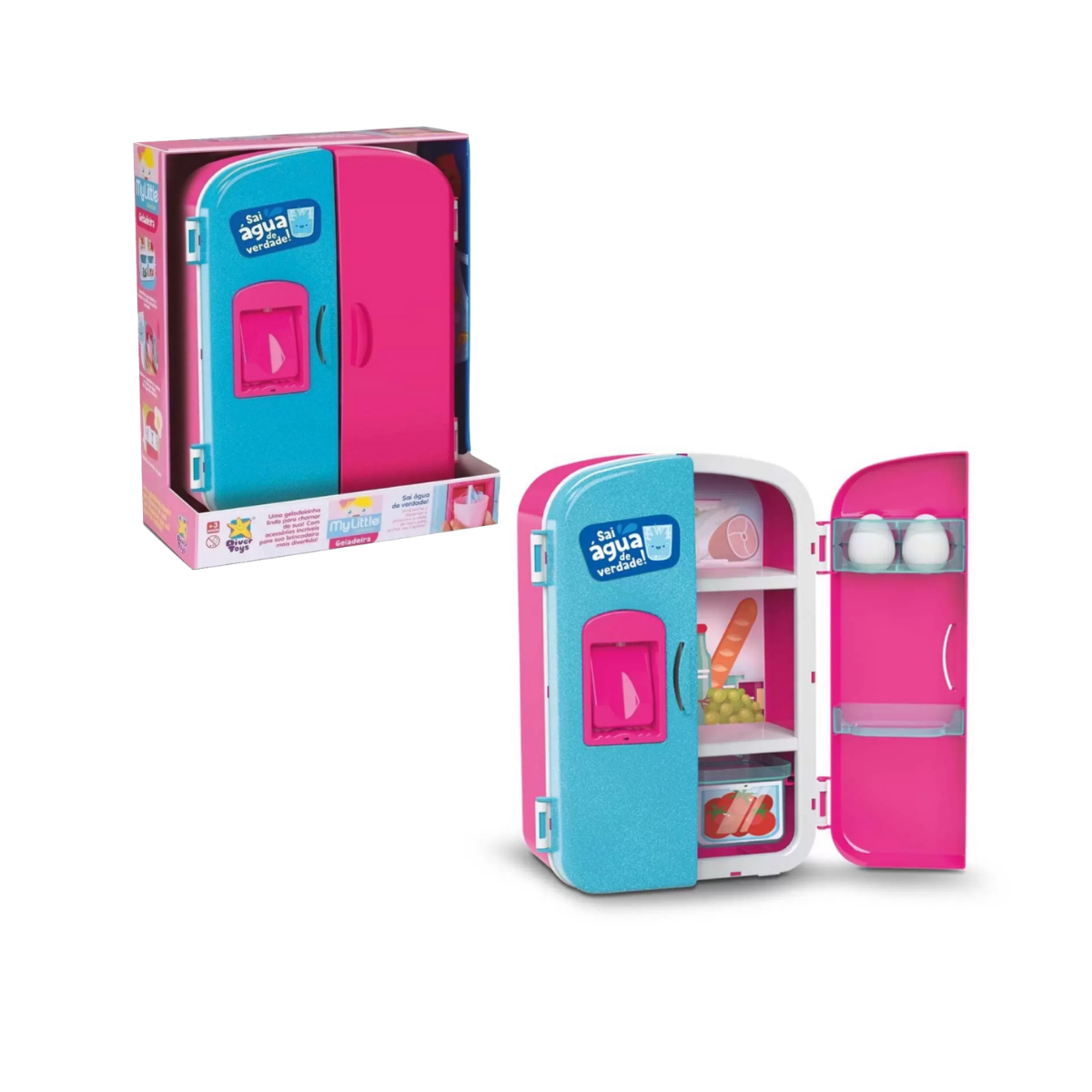 Heladera de Juguete Diver con Dispenser de Agua Real y Accesorios