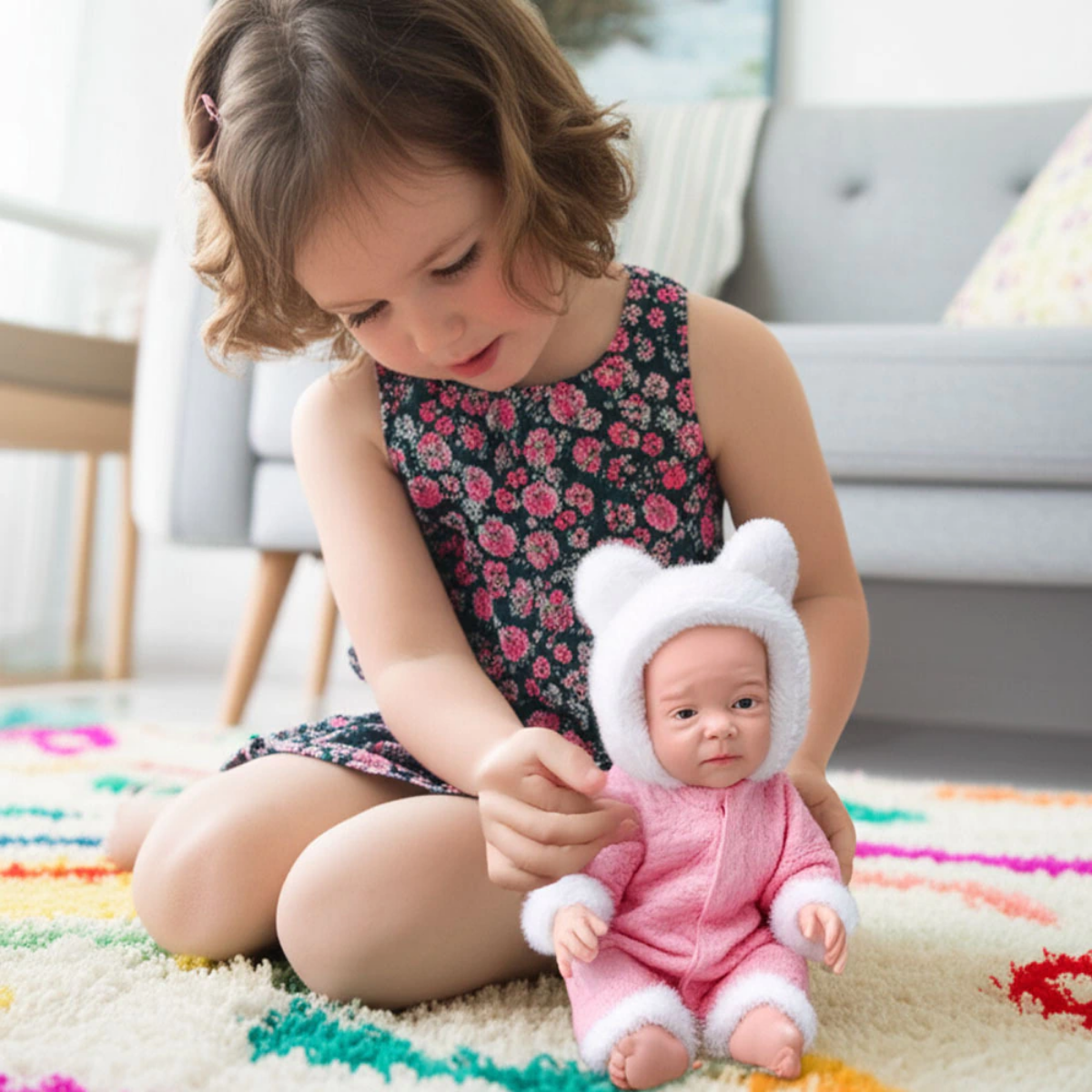 Bebé New Born Divertoys Súper Abrigadita con Mamadera