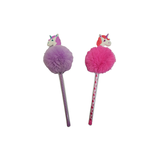 Bolígrafo con Pompón de Unicornio