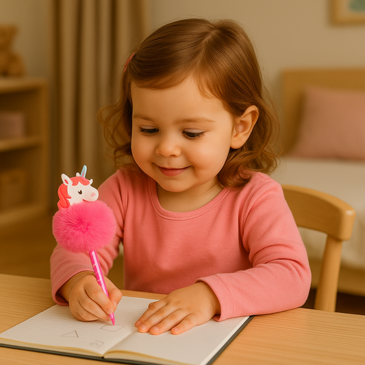 Bolígrafo con Pompón de Unicornio