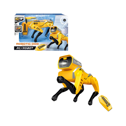 Perro Robot a Control Remoto Amarillo