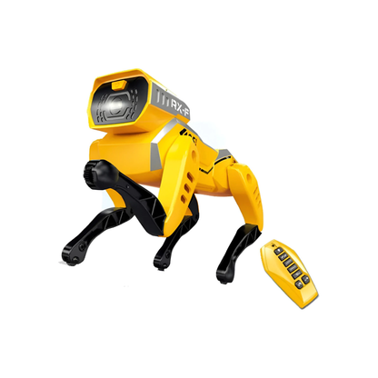 Perro Robot a Control Remoto Amarillo