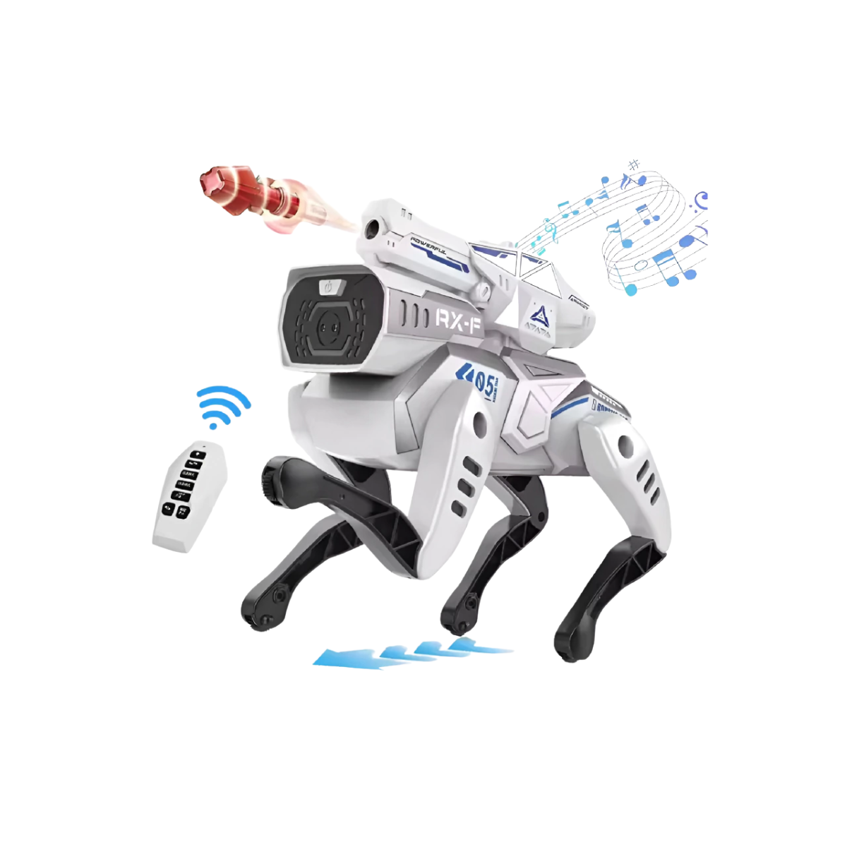 Perro Robot a Control Remoto Blanco