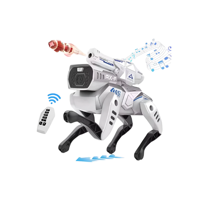 Perro Robot a Control Remoto Blanco