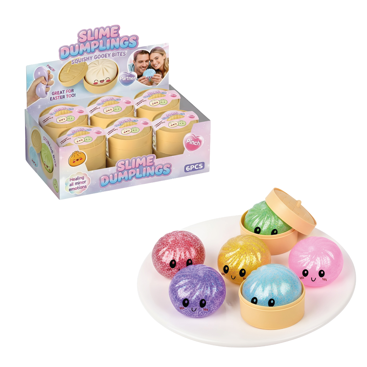 Squishy Dumplings Coleccionables - Edición Glitter