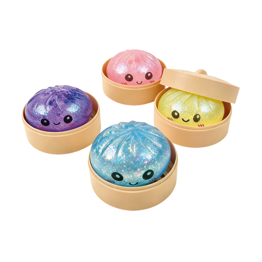 Squishy Dumplings Coleccionables - Edición Glitter Grandes