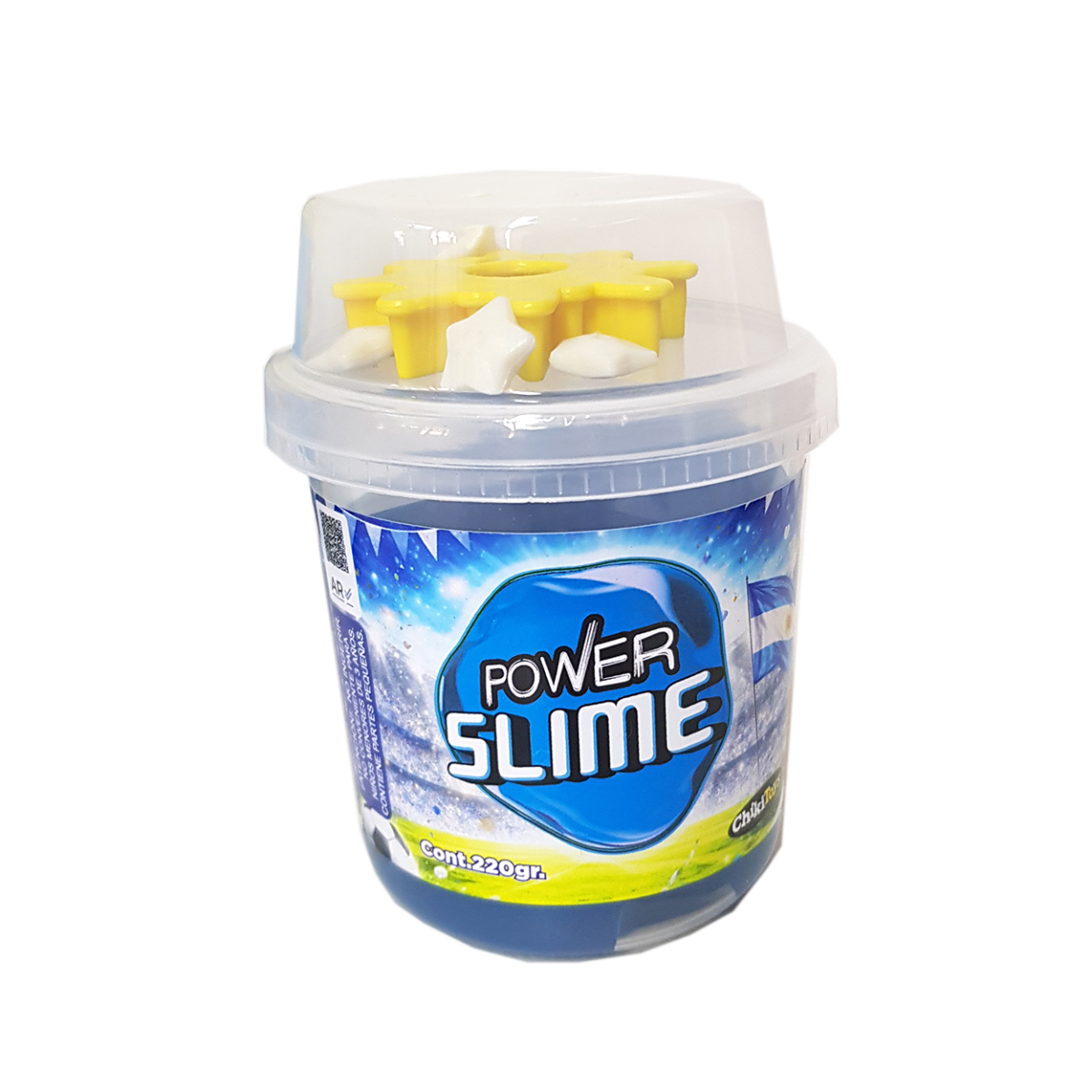 Super Power Slime Pote 220gr con Accesorios