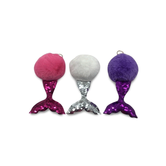 Juli4ever Llavero Sirena Pom Pom