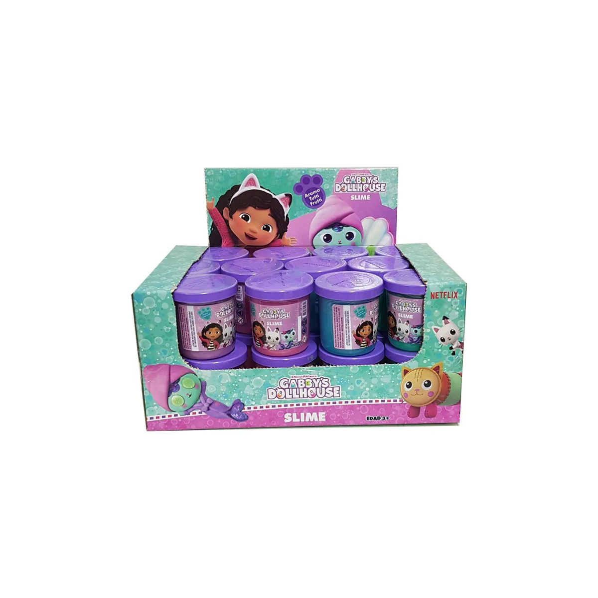 Pote Maxi Slime con Accesorios Gabby Dollhouse - Diversión Sensorial y Creativa