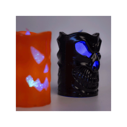 Vela LED a Pilas de Calavera Halloween