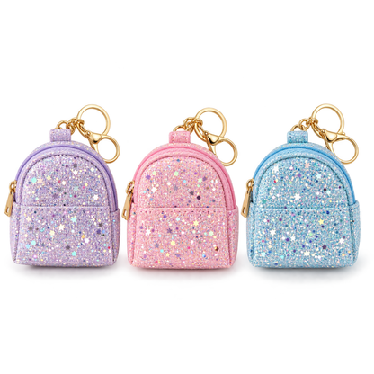 Llavero Mini Monedero con Brillos