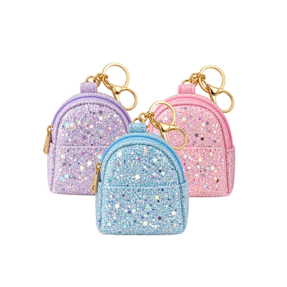 Llavero Mini Monedero con Brillos