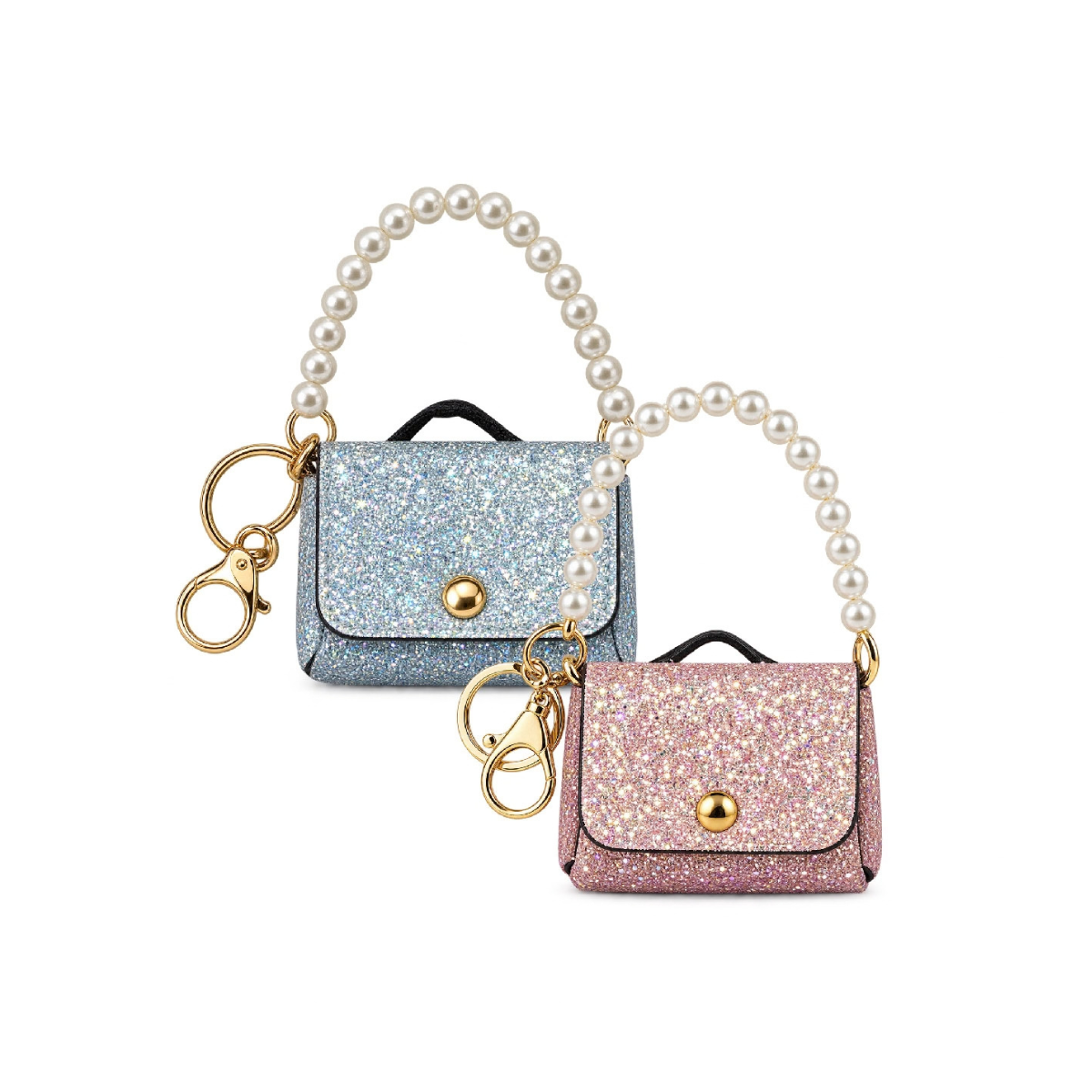 Llavero Mini Cartera con Brillos