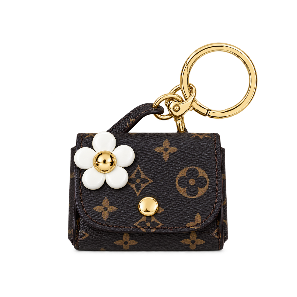Llavero Mini Cartera Estampado con Flor