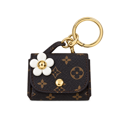 Llavero Mini Cartera Estampado con Flor