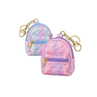 Llavero Mini Mochila Brillo Matelasse