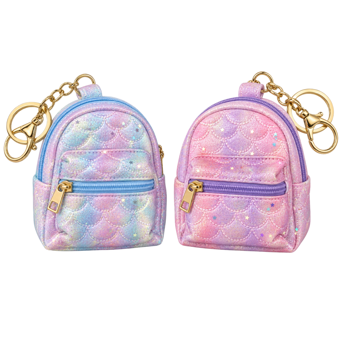 Llavero Mini Mochila Brillo Matelasse