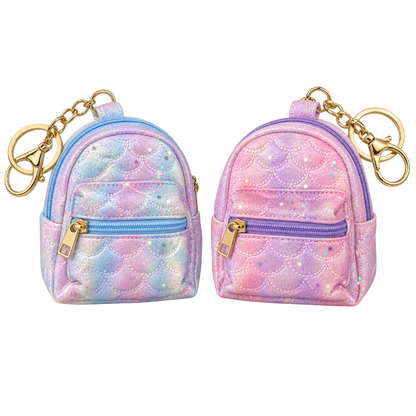 Llavero Mini Mochila Brillo Matelasse