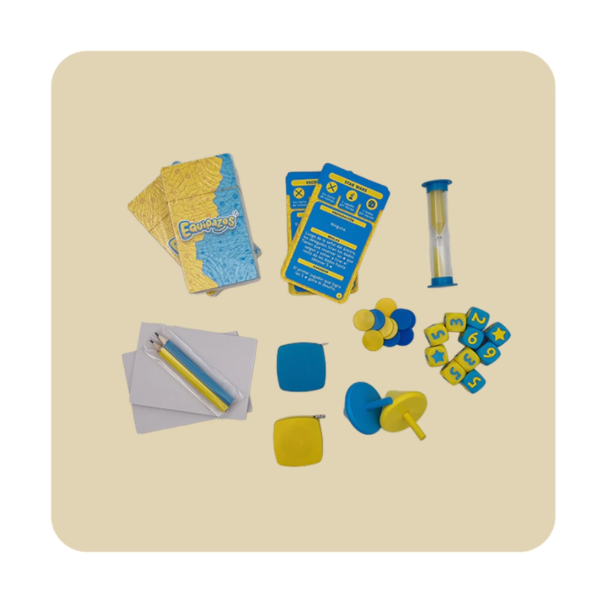 Juego de mesa de desafíos Equipazos