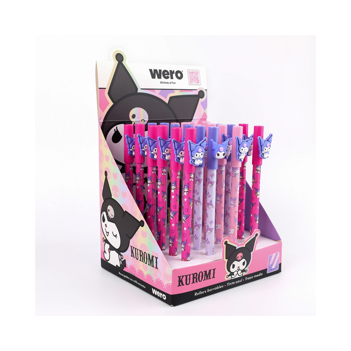 Roller Borrable Kuromi – Lapicera Escolar con Tinta Borrable