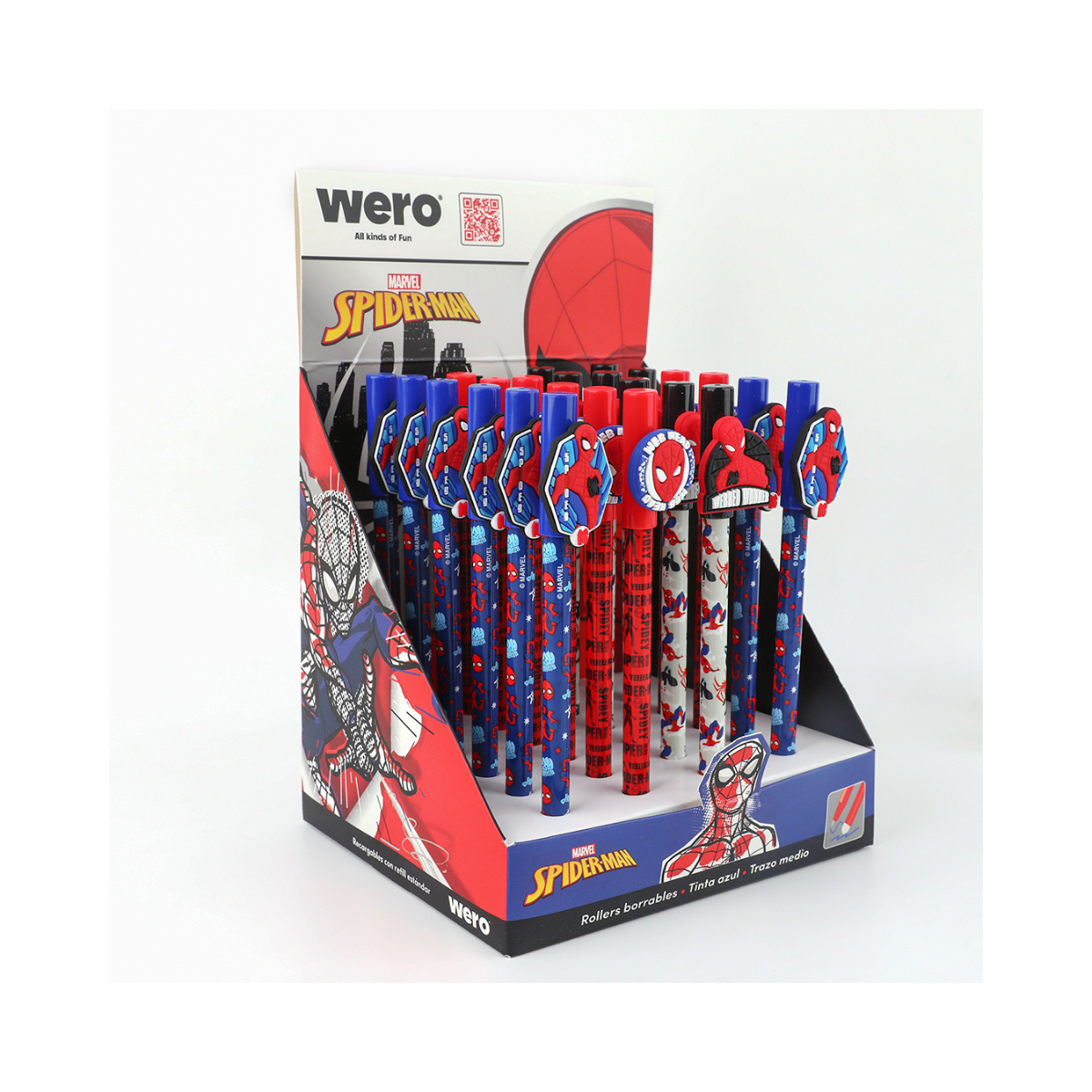 Roller Borrable Spiderman Wero – Lapicera con Tinta Borrable