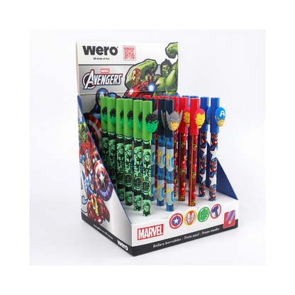Roller Borrable Marvel Wero – Lapicera Escolar con Tinta Borrable