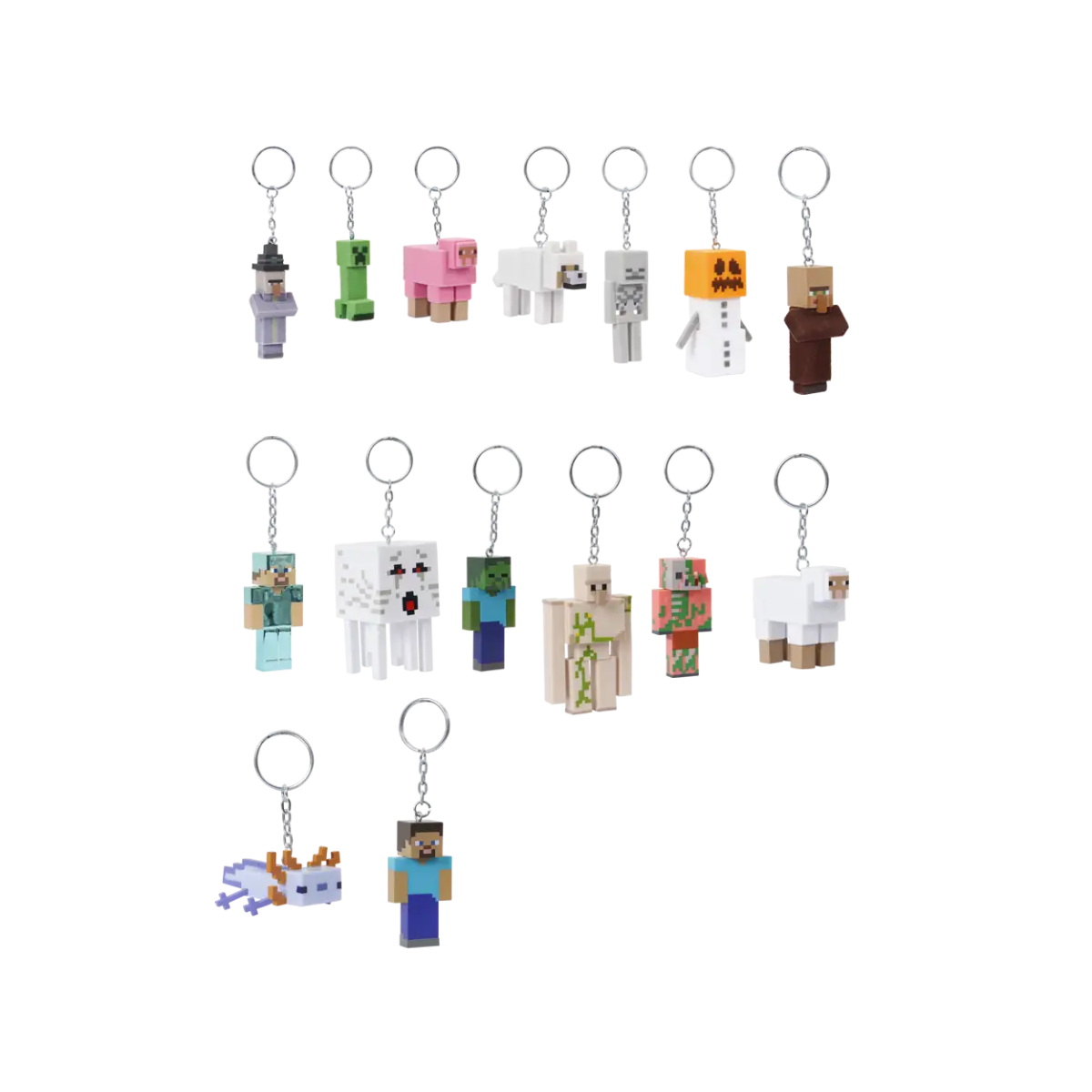 Edición Especial Set 16 Figuras Llavero videojuego de bloques