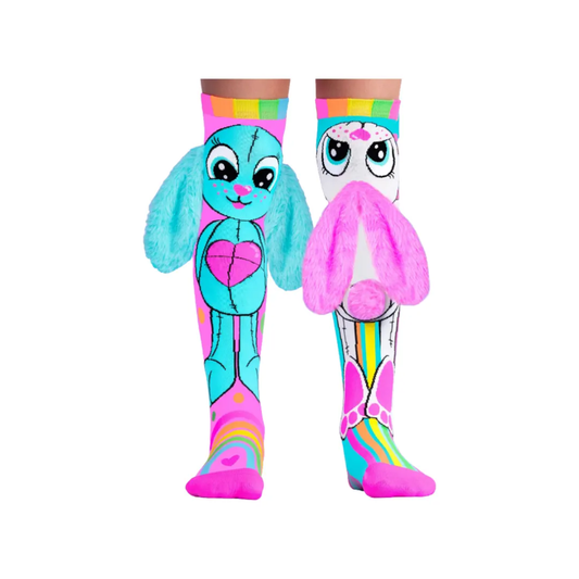 Medias MADMIA Bunny Arcoíris con Orejas y Pompones 3D