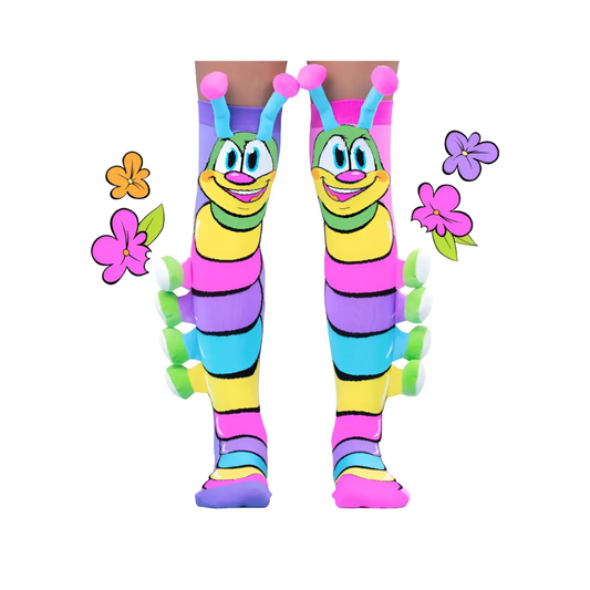 Medias Madmia Ciempiés de Colores con Patitas 3D