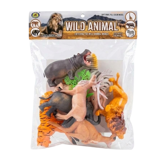 Set de Animales de la Selva en Bolsa 10 cm