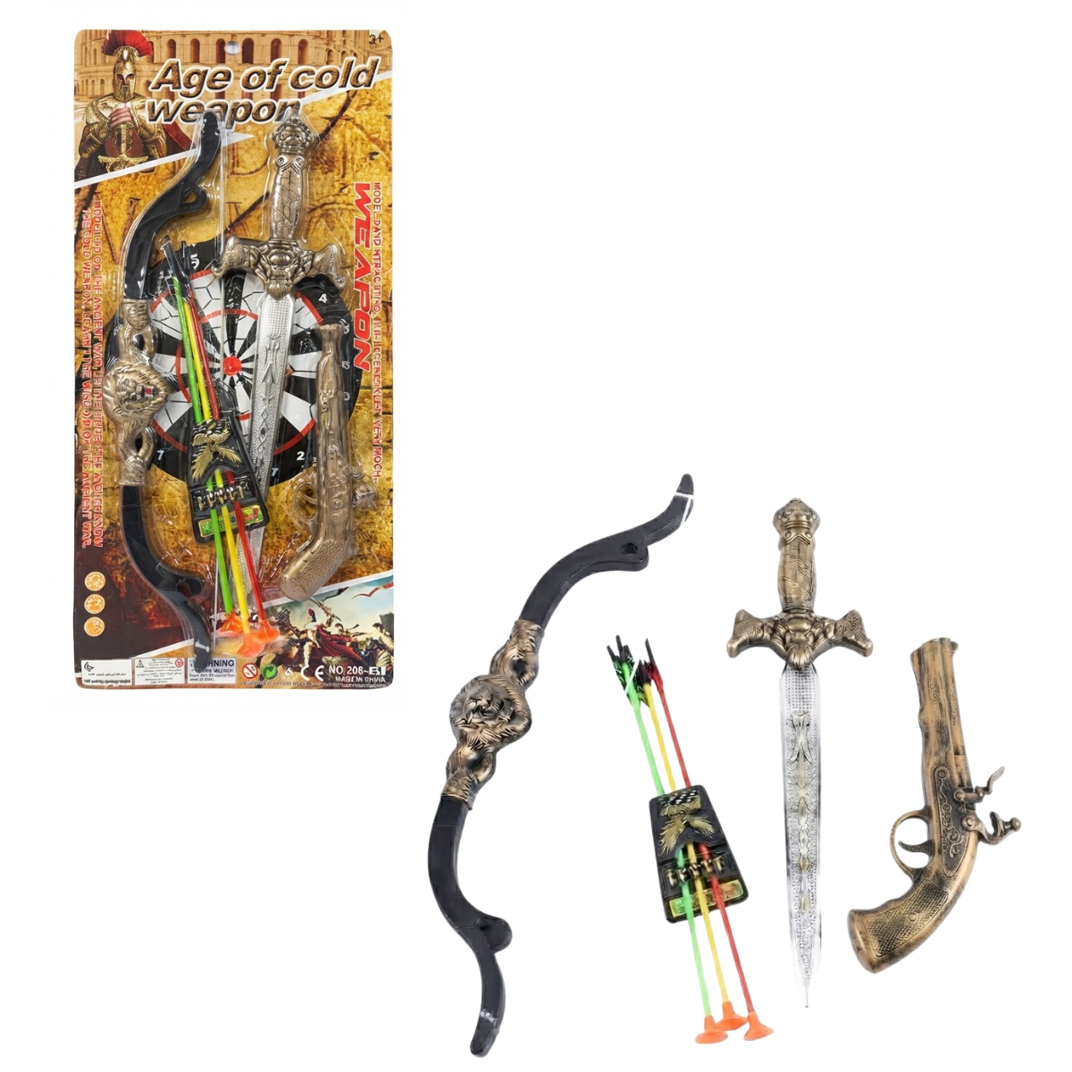 Set de Arco y Flecha con Espada Juguete