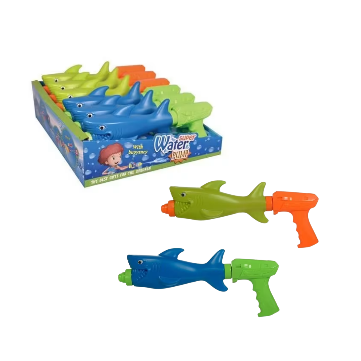 Pistola de Agua Tiburón 36 cm de Colores