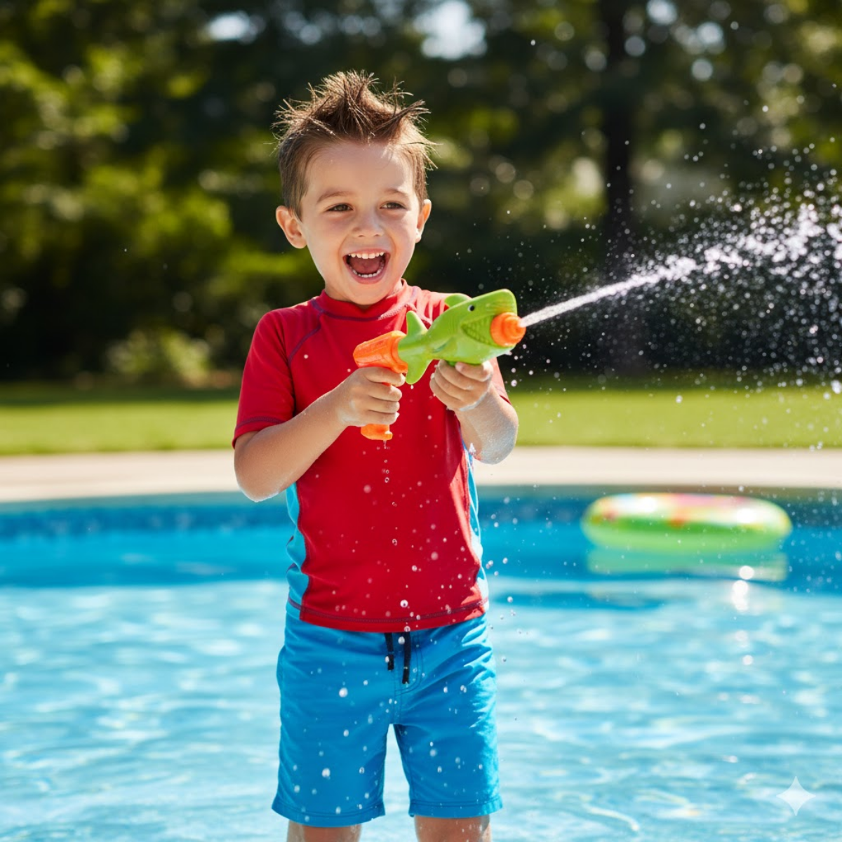 Pistola de Agua Tiburón 36 cm de Colores
