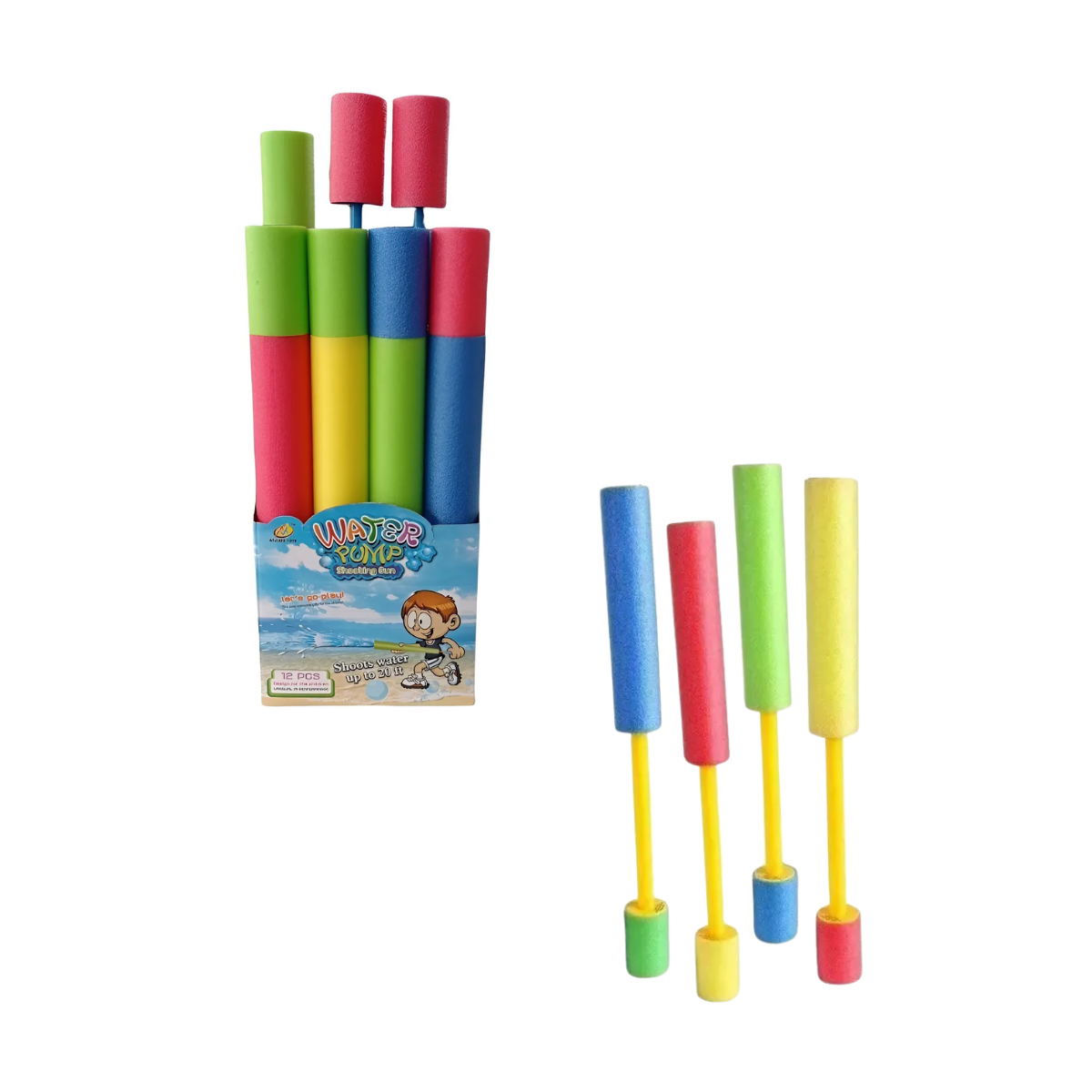 Pistola de Agua de Doble Sección 42 cm Bicolor